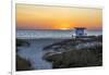 USA, Florida, Port Canaveral. Sunrise over the Atlantic-Hollice Looney-Framed Photographic Print