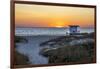 USA, Florida, Port Canaveral. Sunrise over the Atlantic-Hollice Looney-Framed Photographic Print