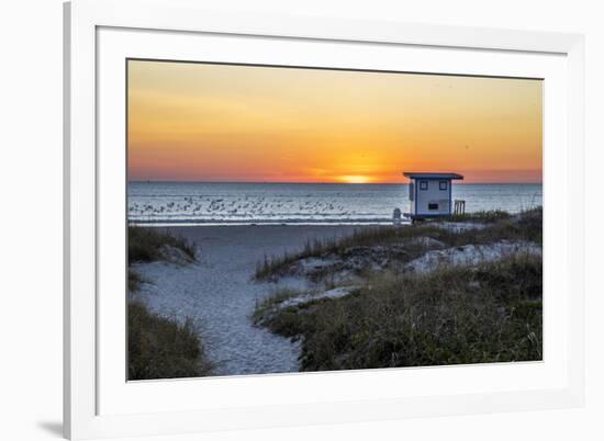 USA, Florida, Port Canaveral. Sunrise over the Atlantic-Hollice Looney-Framed Photographic Print