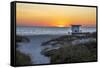 USA, Florida, Port Canaveral. Sunrise over the Atlantic-Hollice Looney-Framed Stretched Canvas