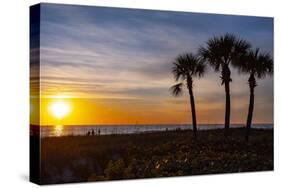 USA, Florida, Sarasota, Crescent Beach, Siesta Key, Sunset-Bernard Friel-Stretched Canvas