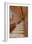 USA, Florida, Sarasota, Museum of Art Columned Corridor.-Bernard Friel-Framed Photographic Print