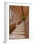 USA, Florida, Sarasota, Museum of Art Columned Corridor.-Bernard Friel-Framed Photographic Print