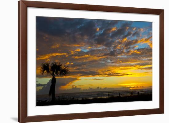 USA, Florida, Sarasota, Siesta Key. Seascape at sunset-Bernard Friel-Framed Photographic Print