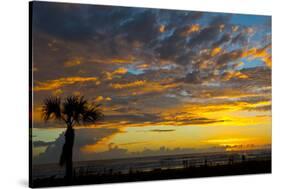 USA, Florida, Sarasota, Siesta Key. Seascape at sunset-Bernard Friel-Stretched Canvas