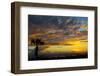 USA, Florida, Sarasota, Siesta Key. Seascape at sunset-Bernard Friel-Framed Photographic Print