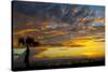 USA, Florida, Sarasota, Siesta Key. Seascape at sunset-Bernard Friel-Stretched Canvas