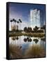 USA, Florida, Sarasota, Skyline and One Sarasota Tower Building-Walter Bibikow-Framed Stretched Canvas