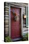 USA, Florida, St. Augustine, Entrance to an old wooden house.-Joanne Wells-Stretched Canvas