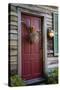 USA, Florida, St. Augustine, Entrance to an old wooden house.-Joanne Wells-Stretched Canvas