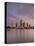 USA, Florida, Tampa, Skyline from Hillsborough Bay-Walter Bibikow-Stretched Canvas
