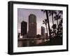 USA, Florida, Tampa, Skyline from Hillsborough River-Walter Bibikow-Framed Photographic Print