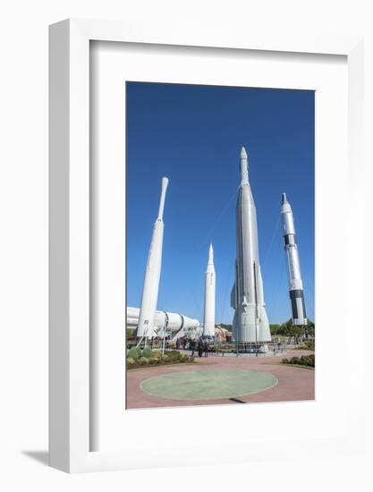 USA, Florida, Titusville, Kennedy Space Center rocket garden, NASA.-Jim Engelbrecht-Framed Photographic Print
