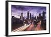 USA, Georgia, Atlanta, City Skyline from Interstate 20-Walter Bibikow-Framed Photographic Print