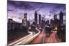 USA, Georgia, Atlanta, City Skyline from Interstate 20-Walter Bibikow-Mounted Photographic Print