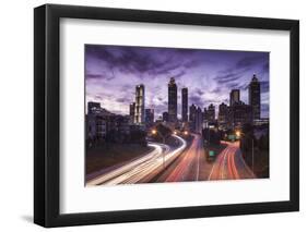 USA, Georgia, Atlanta, City Skyline from Interstate 20-Walter Bibikow-Framed Photographic Print