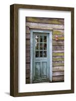 USA, Georgia, Savannah, An old door in the Historic District.-Joanne Wells-Framed Photographic Print