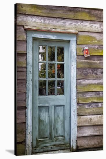 USA, Georgia, Savannah, An old door in the Historic District.-Joanne Wells-Stretched Canvas