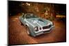 USA, Georgia, Savannah. Classic 1979 Camaro parked on brick driveway. (PR)-Joanne Wells-Mounted Photographic Print