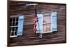 USA, Georgia, Savannah, Flag on an old building.-Joanne Wells-Framed Photographic Print