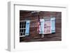 USA, Georgia, Savannah, Flag on an old building.-Joanne Wells-Framed Photographic Print