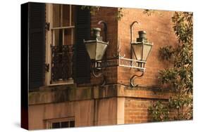 USA, Georgia, Savannah, House in the Historic District-Joanne Wells-Stretched Canvas