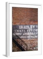 USA, Georgia, Savannah, Painting on a brick building.-Joanne Wells-Framed Photographic Print