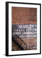 USA, Georgia, Savannah, Painting on a brick building.-Joanne Wells-Framed Photographic Print