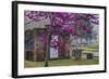 USA, Georgia, Savannah, Red Bud Tree in Colonial Park Cemetery-Joanne Wells-Framed Photographic Print