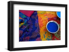 USA; Georgia; Savannah; Silver cup of sand used by Tibetan Monks for the art of sand painting-Joanne Wells-Framed Photographic Print