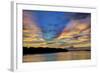 USA, Georgia, Savannah, Sunrise along Savannah River.-Joanne Wells-Framed Photographic Print