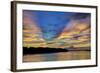 USA, Georgia, Savannah, Sunrise along Savannah River.-Joanne Wells-Framed Photographic Print