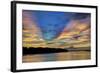 USA, Georgia, Savannah, Sunrise along Savannah River.-Joanne Wells-Framed Photographic Print