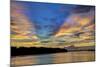 USA, Georgia, Savannah, Sunrise along Savannah River.-Joanne Wells-Mounted Photographic Print