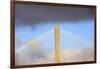 USA, Georgia, Savannah. Talmadge Memorial Bridge in the clouds.-Joanne Wells-Framed Photographic Print