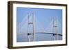 USA, Georgia, Savannah. Talmadge Memorial Bridge over the Savannah River.-Joanne Wells-Framed Photographic Print