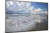 USA, Georgia, Tybee Island. Clouds and waves in morning light at the beach.-Joanne Wells-Mounted Photographic Print