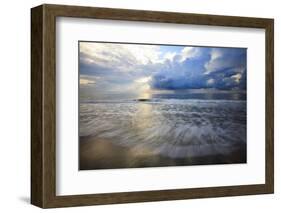 USA, Georgia, Tybee Island, Early morning off shore storm.-Joanne Wells-Framed Photographic Print