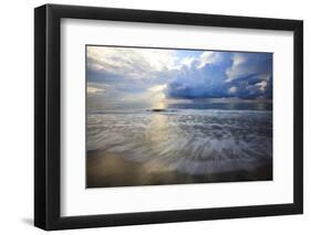 USA, Georgia, Tybee Island, Early morning off shore storm.-Joanne Wells-Framed Photographic Print