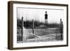 USA, Georgia, Tybee Island, Fences and Lighthouse-Ann Collins-Framed Photographic Print