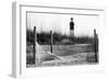 USA, Georgia, Tybee Island, Fences and Lighthouse-Ann Collins-Framed Photographic Print