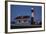 USA, Georgia, Tybee Island, Flag flying on lighthouse at Tybee Island.-Joanne Wells-Framed Photographic Print