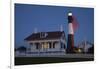 USA, Georgia, Tybee Island, Flag flying on lighthouse at Tybee Island.-Joanne Wells-Framed Photographic Print