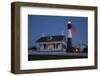 USA, Georgia, Tybee Island, Flag flying on lighthouse at Tybee Island.-Joanne Wells-Framed Photographic Print