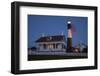 USA, Georgia, Tybee Island, Flag flying on lighthouse at Tybee Island.-Joanne Wells-Framed Photographic Print