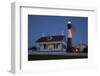 USA, Georgia, Tybee Island, Flag flying on lighthouse at Tybee Island.-Joanne Wells-Framed Photographic Print