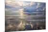 USA, Georgia, Tybee Island, Sunrise and reflections on Tybee Island.-Joanne Wells-Mounted Photographic Print