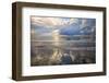 USA, Georgia, Tybee Island, Sunrise and reflections on Tybee Island.-Joanne Wells-Framed Photographic Print