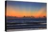 USA, Georgia, Tybee Island, Tybee Island beach at sunrise.-Joanne Wells-Stretched Canvas