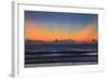 USA, Georgia, Tybee Island, Tybee Island beach at sunrise.-Joanne Wells-Framed Photographic Print